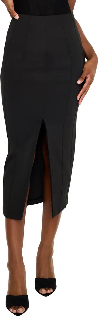Reversible Neoprene Pencil Midi Skirt | Nordstrom
