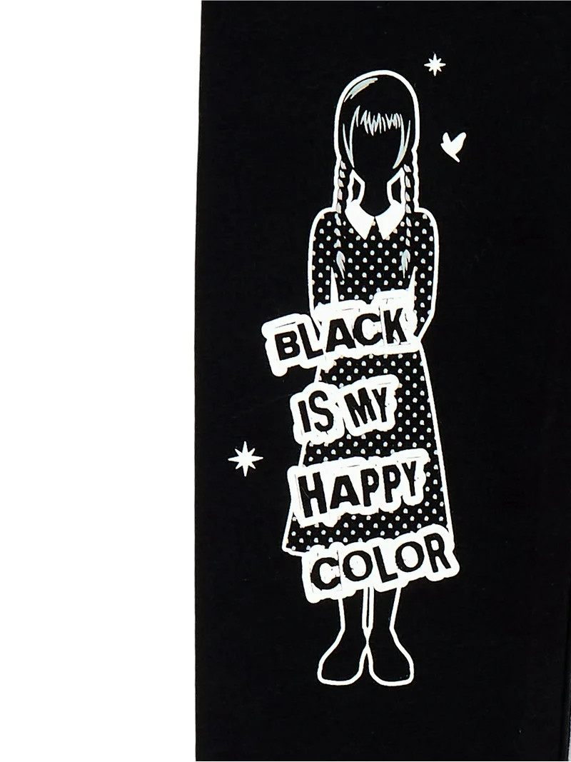 Wednesday Addams Girls Halloween Graphic Legging, Sizes 4-16 | Walmart (US)