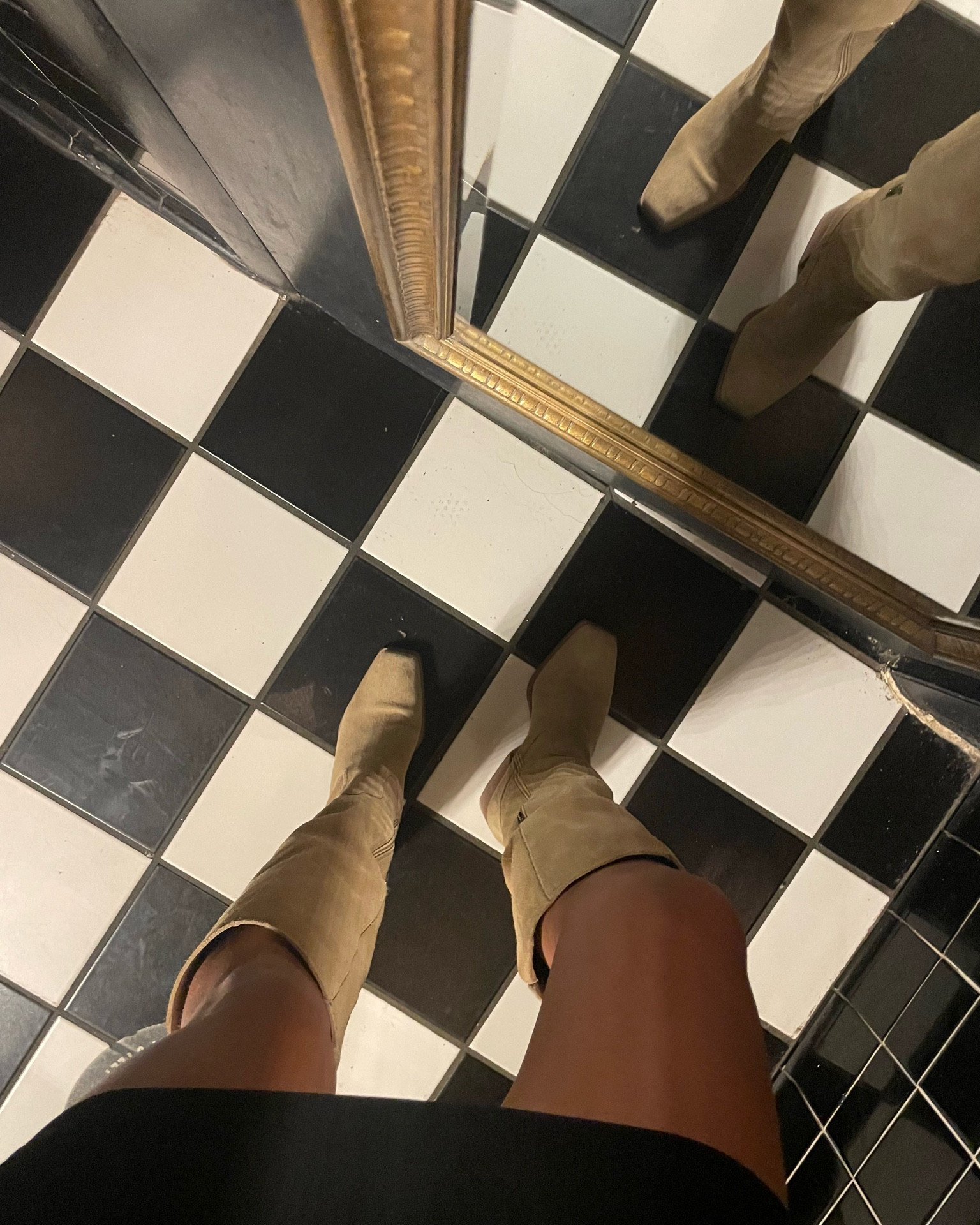 Suede Camel Boots 

