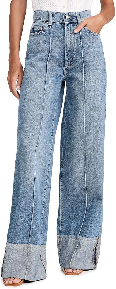 DL1961 Women's Hepburn Wide Leg Jeans: High Rise Vintage 32' | Amazon (US)