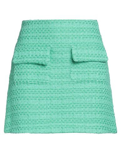Maje Woman Mini skirt Green Size 8 Cotton, Polyamide, Polyester | YOOX (US)