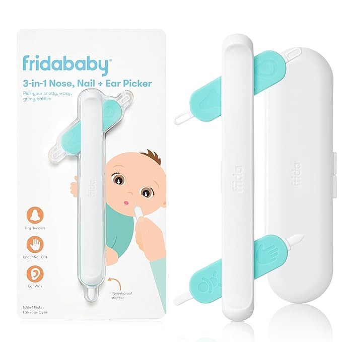 Frida Baby 3-in-1 Nose, Nail + Ear Picker| Baby Ear Cleaner + Baby Nose Cleaner and Nail Tool for... | Amazon (US)