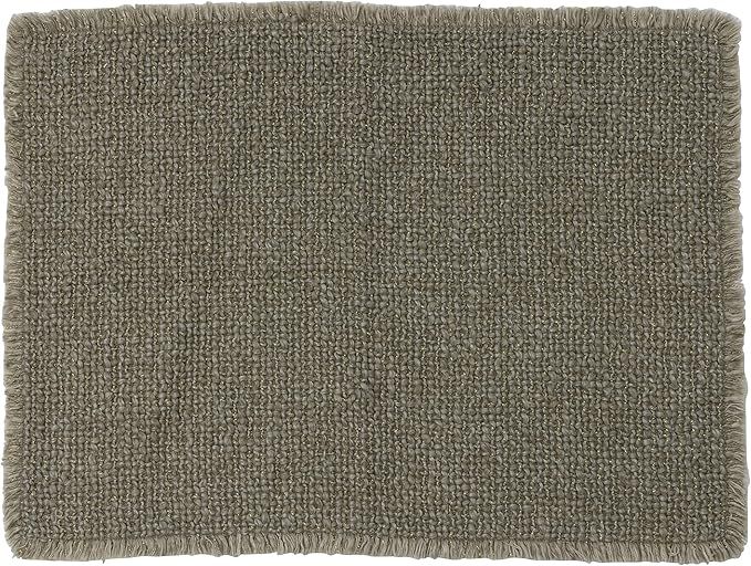 Creative Co-Op Woven Cotton Blend Metallic Thread Placemats, 13"L x 19"W x 0"H, Green | Amazon (US)