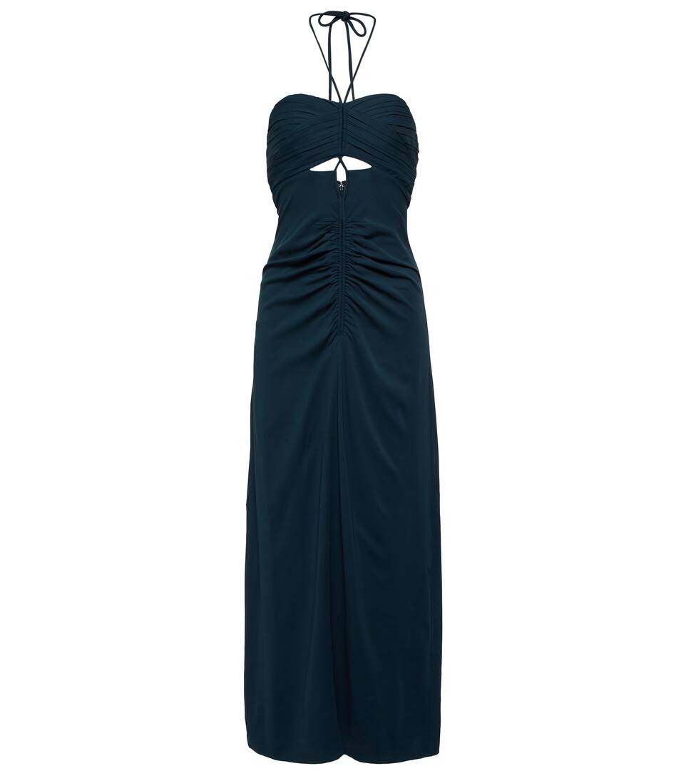 Cutout ruched halterneck maxi dress | Mytheresa (US/CA)