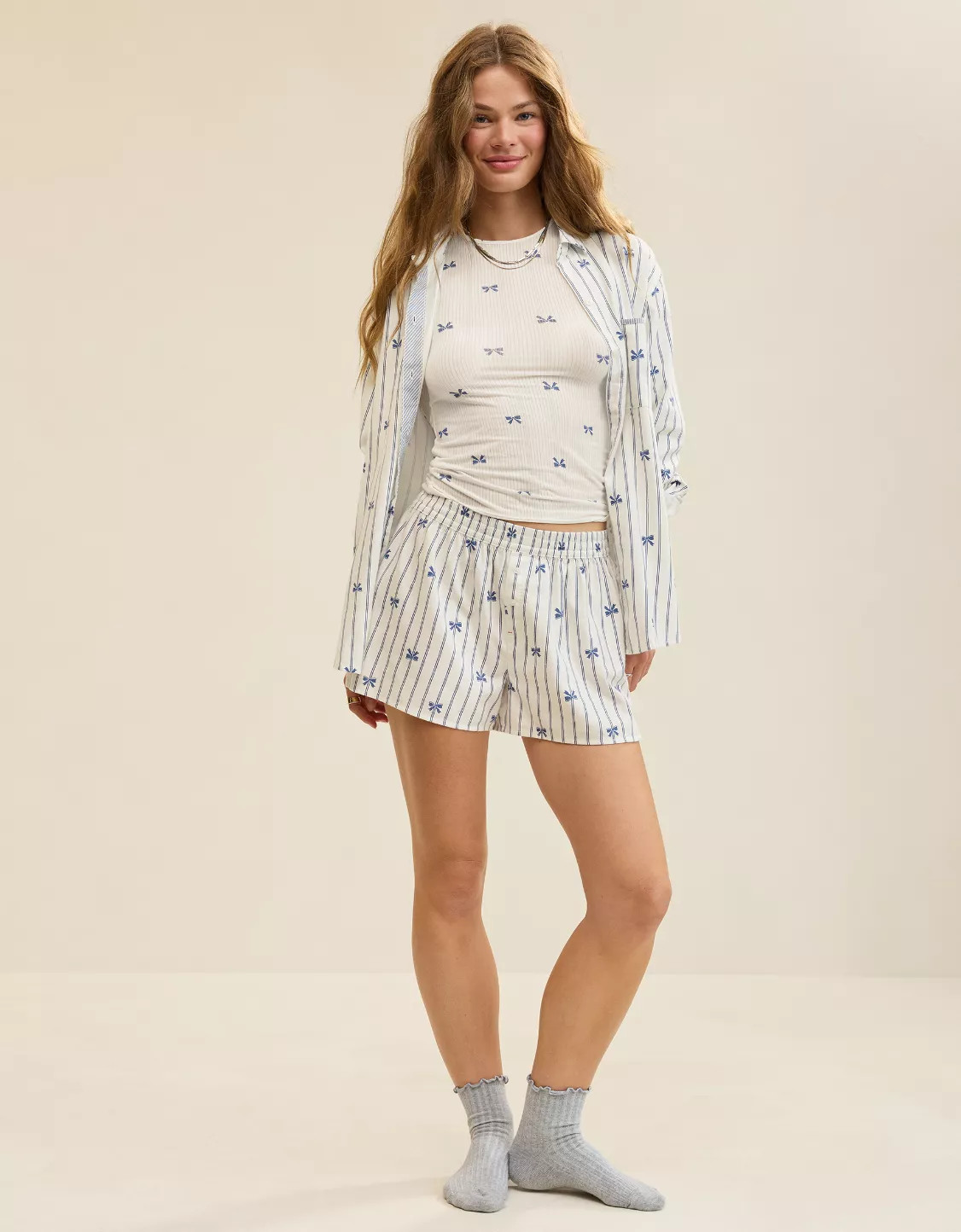 Aerie Flannel Girl Boxer | Aerie