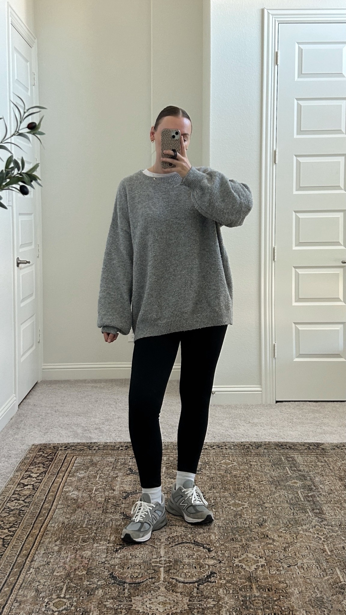 The OOTD for a cozy errands day! leggings are only $20 and my most sold item EVER!!!! Seriously so good. Wearing a M, but also have L . My fav sweater I sized up. And a size L tee under for layers. 

#falloutfit #comfyoutfit #momstyle #toddlermom 

#LTKSeasonal #LTKStyleTip #LTKFindsUnder50