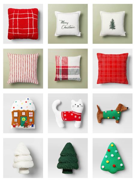 The cutest holiday pillows to add in your decor for a fun, simple touch of the holiday spirit 🎄

#LTKHolidaySale #LTKHoliday #LTKhome