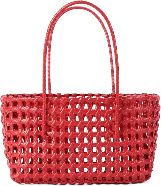 Woven Handbags for Women Summer Beach Tote Bag Small Y2K Shoulder bag Handmade Woven Top Handle | Amazon (US)