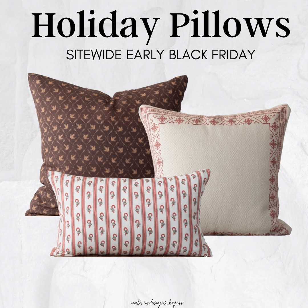 Obsessed with this pillow combo! I ordered these exact pillow covers for this holiday season. I plan on styling them on my living couch this Christmas season. Currently 20% off and 20% off sitewide. Up to 70% off clearance. 

Use code SHOPEARLY at checkout for savings!

Christmas decor 
Christmas pillows 

#LTKSeasonal #LTKSaleAlert #LTKHoliday
