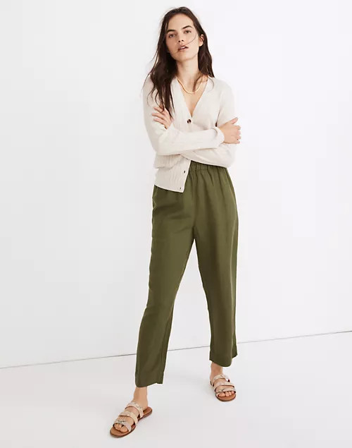 Tapered Huston Pull-On Crop Pants | Madewell
