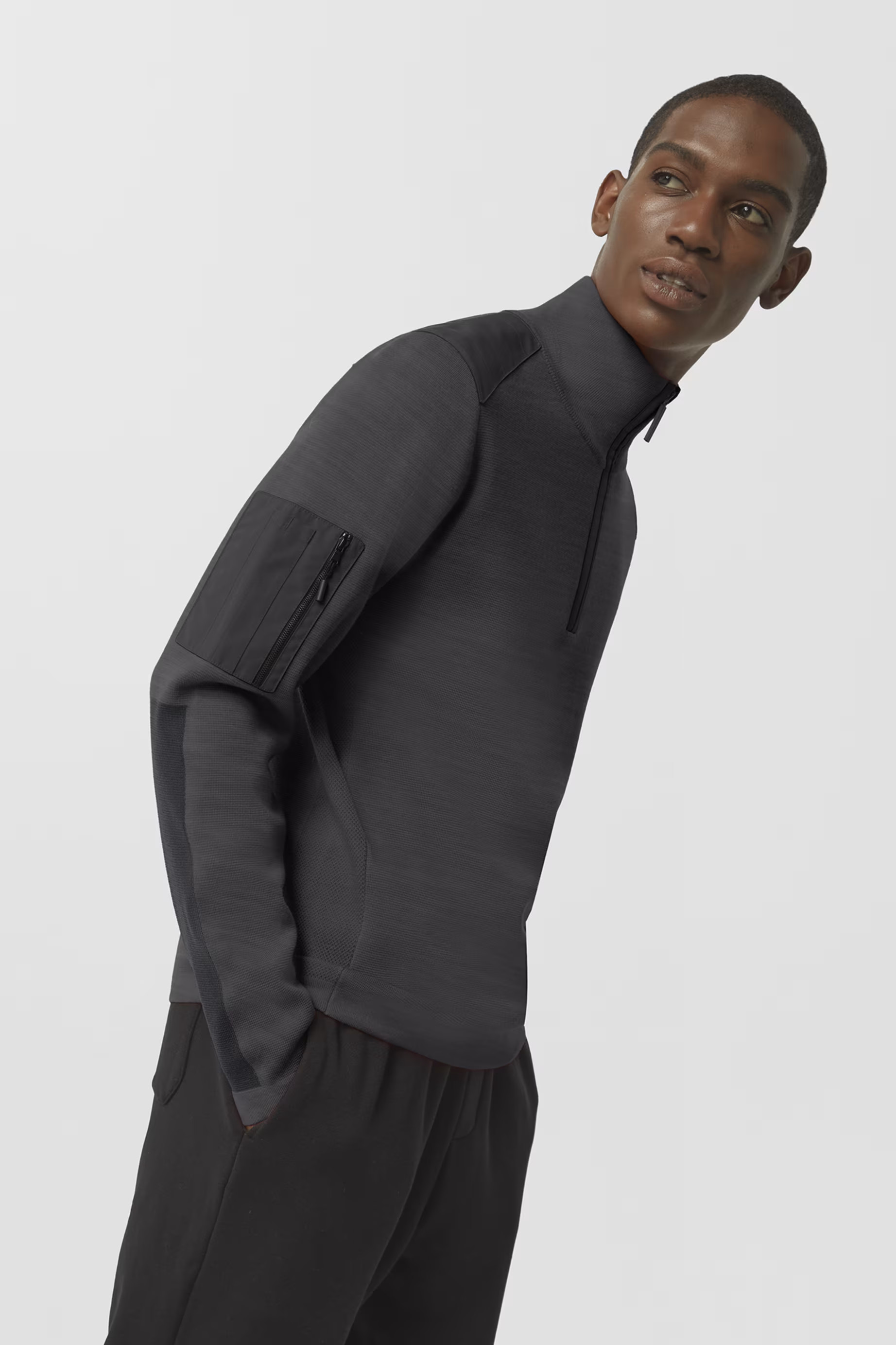 Stormont ¼ Zip Sweater Black Label | Canada Goose