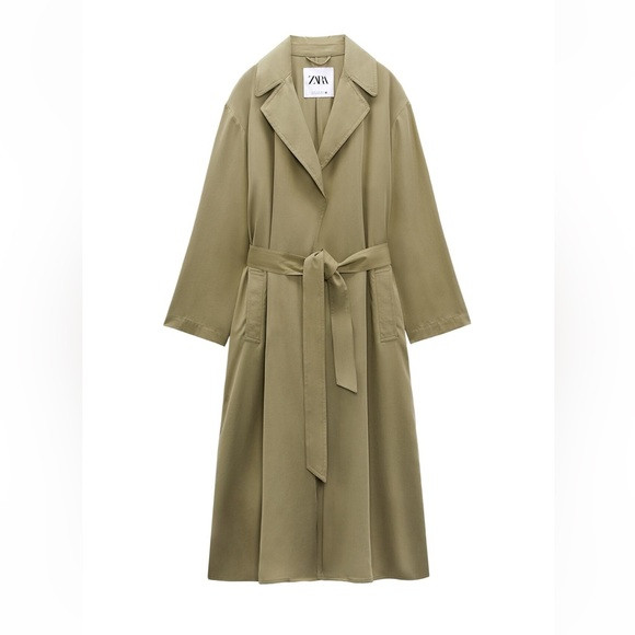 NWOT Zara Flowy Trench Coat | Poshmark