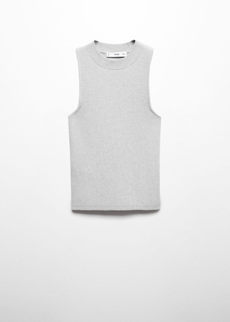Strick-top mit rippstruktur -  Damen | Mango Österreich | MANGO (AT)