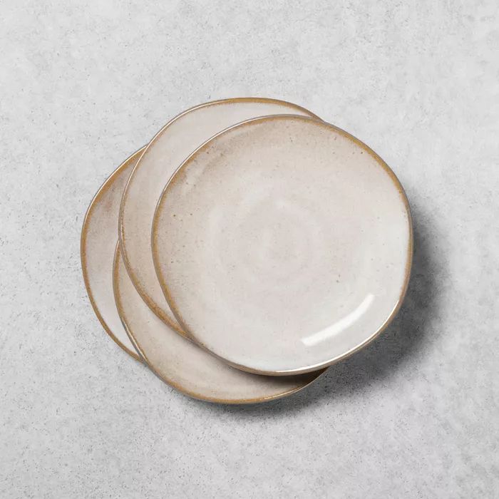 Stoneware Reactive Glaze Appetizer Plate - Hearth & Hand™ with Magnolia | Target