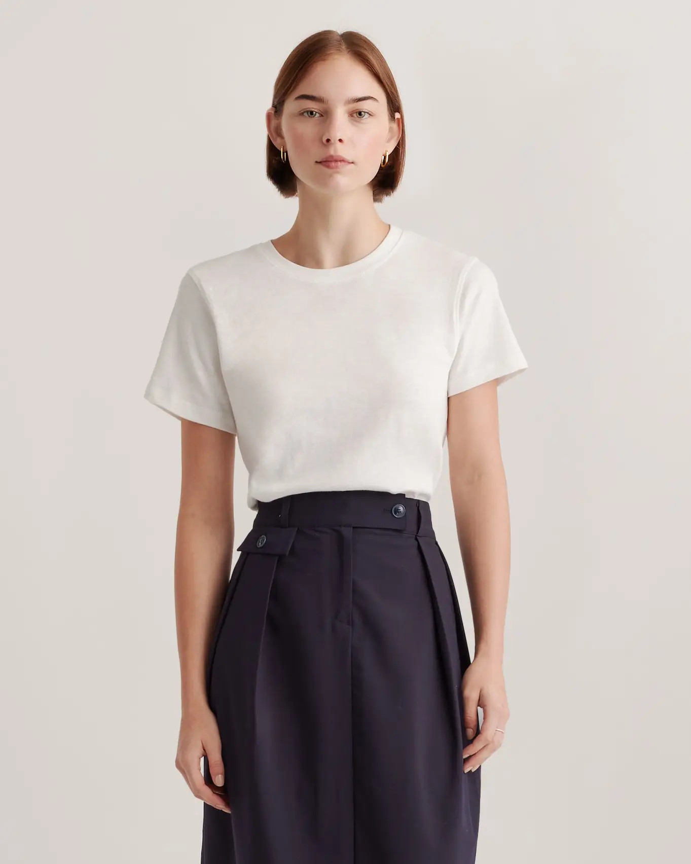 100% Organic Cotton Slub Crewneck Tee | Quince