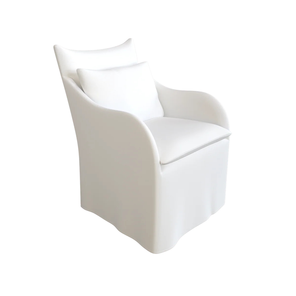 Slipcovered Curved Back Dining Chair | coley home