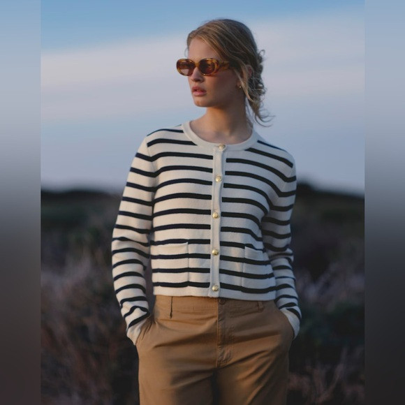 J.Crew Emilie sweater lady jacket in stripe | Poshmark