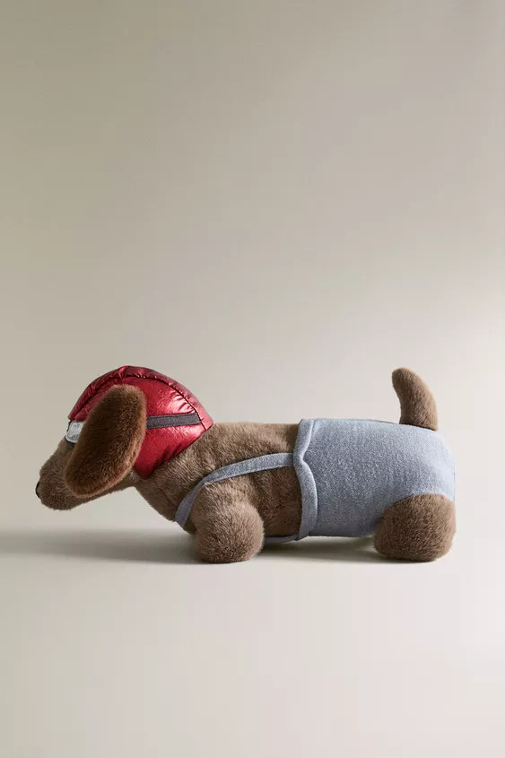 KIDS' AVIATOR DACHSHUND PLUSH TOY | Zara US