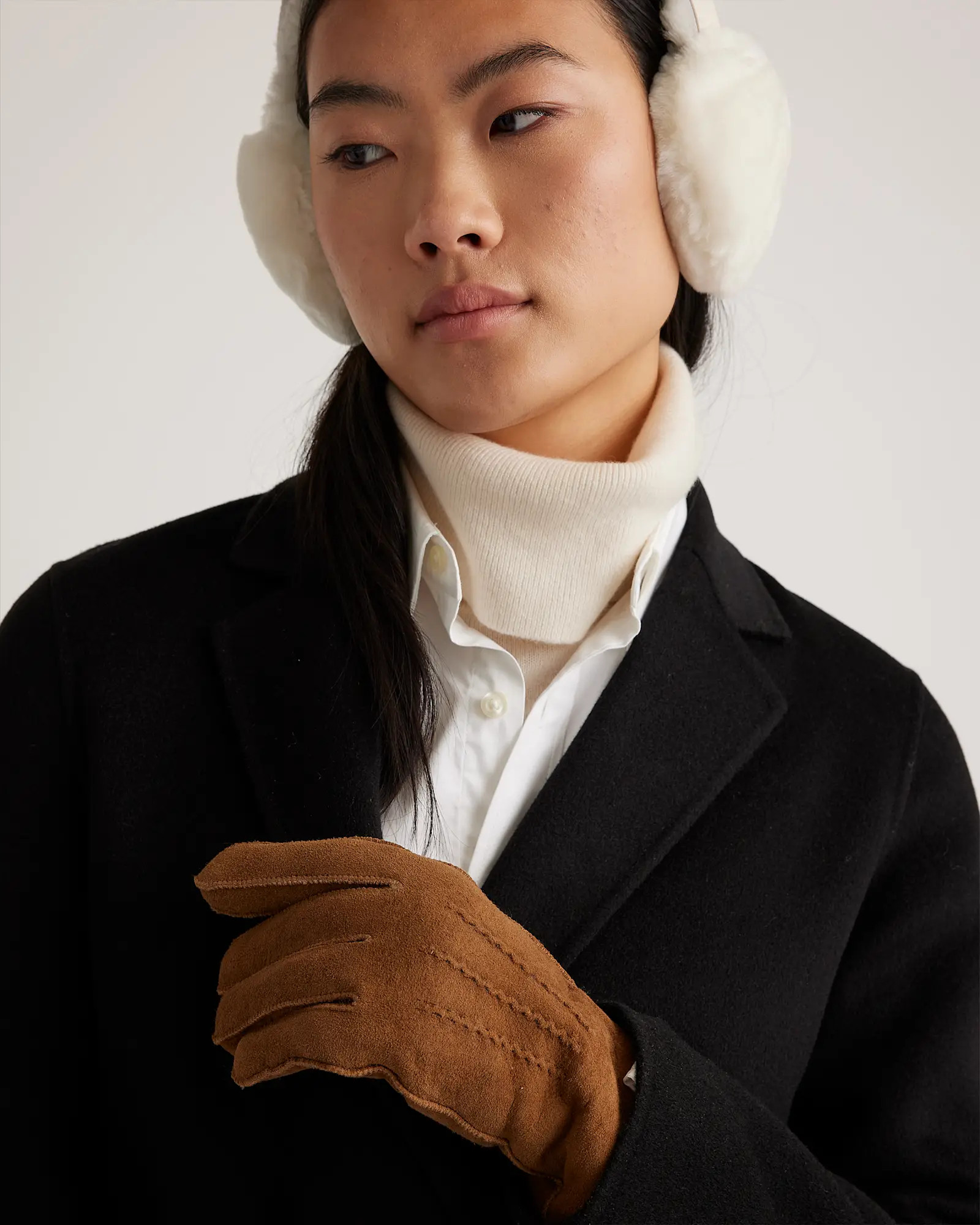 100% Australian Shearling Gloves in Pecan | Quince