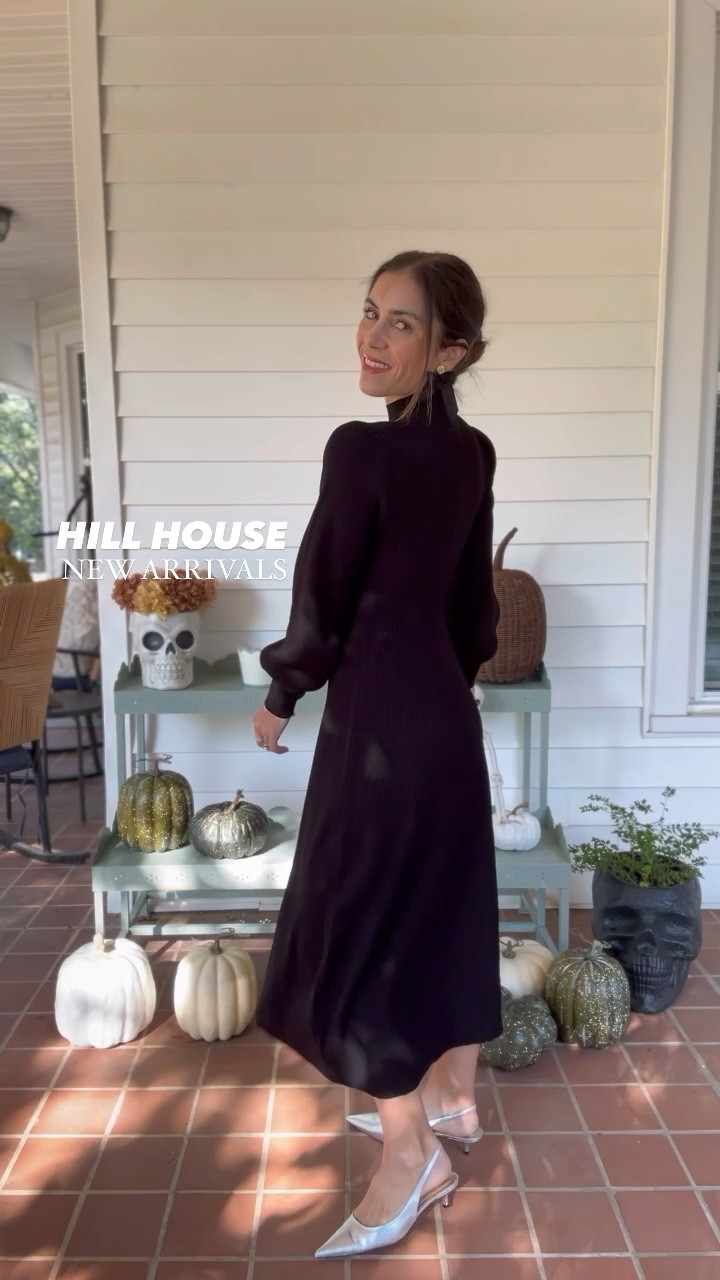 Sweater dress size XS 
Nap dress size XS 
Girls Lottie dress size 3/4

Nothing better than a matching mommy and me moment in our new @hillhouse dresses! The fall weather has finally hit and we couldn’t be more excited to wear our dresses right into this fall season. So excited about this new sweater dress just released and Charlotte is especially excited to match mommy in her Lottie dress! #ad 

#LTKparties #LTKfamily #LTKstyletip