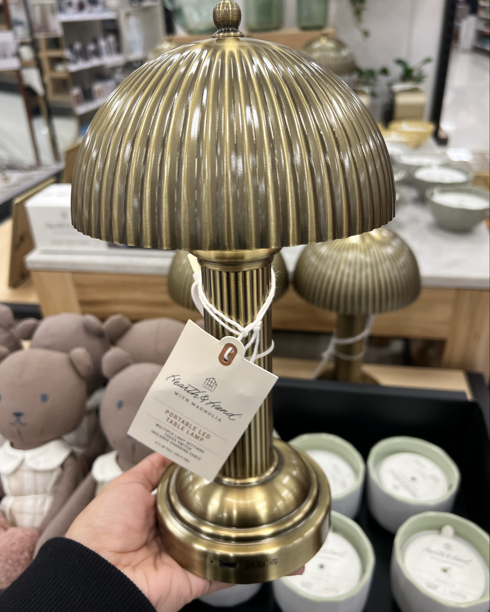 11.5" Fluted Metal Rechargeable Library Table Lamp (Includes LED Light Bulb) - Hearth & Hand with Magnolia
Available in 3 COLORS! 🎯😍

#target #targethome #targetexclusive #lamp #tablelamp #hearthandhand #magnolia #led ##brass #green #black

#LTKHome #LTKSeasonal #LTKGiftGuide