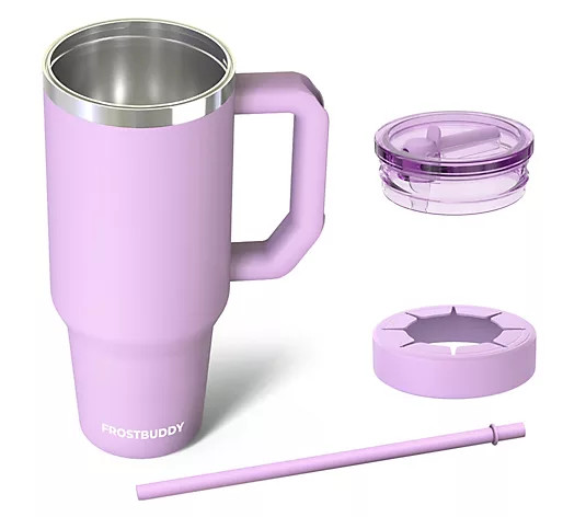 Frost Buddy 40oz Thicc Buddy Tumbler w/Insulator & Flip Top Lid | QVC