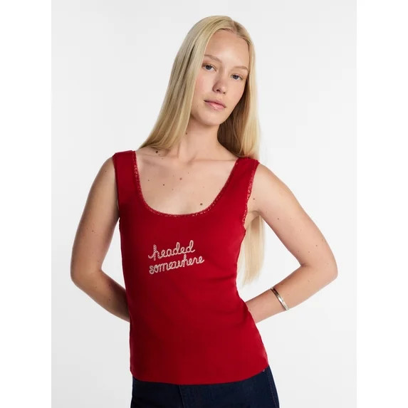 Kacey Lee Women's Headed Somewhere Graphic Tank Top, Sizes XS-XXL | Walmart (US)