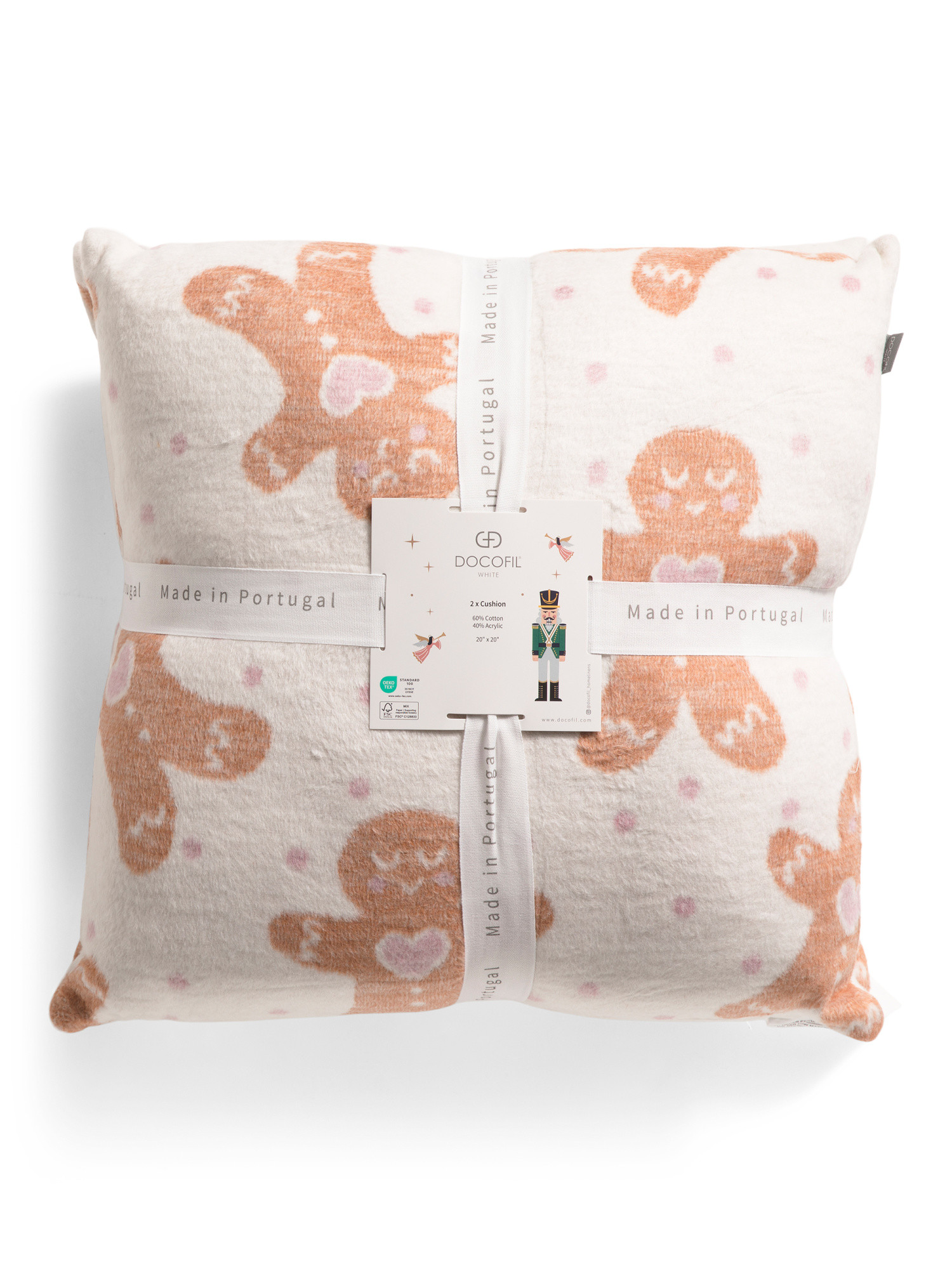 20x20 2pk Gingerbread Hearts Pillows | Global Home | Marshalls | Marshalls