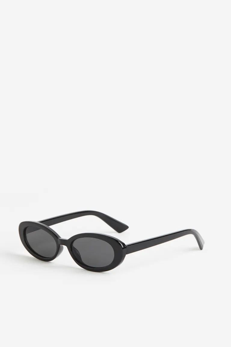 Oval Sunglasses - Black - Ladies | H&M CA | H&M (US + CA)
