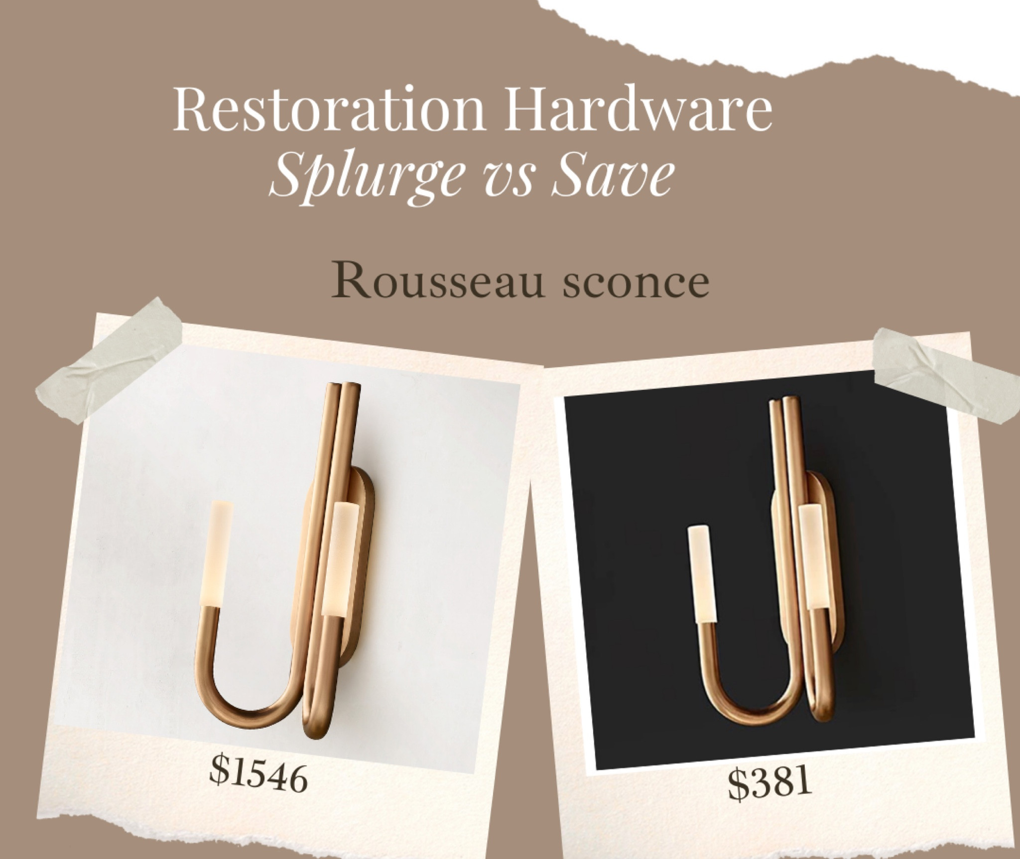 Near identical lookalike for the restoration hardware Rousseau sconce!!! 

Looks for less, home decor, neutral decor, modern decor, arhaus, looks for less, chandelier, accent furniture, accent chair, neutral aesthetic, arhaus, restoration hardware, sconce lighting 

#LTKhome #LTKstyletip #LTKsalealert
