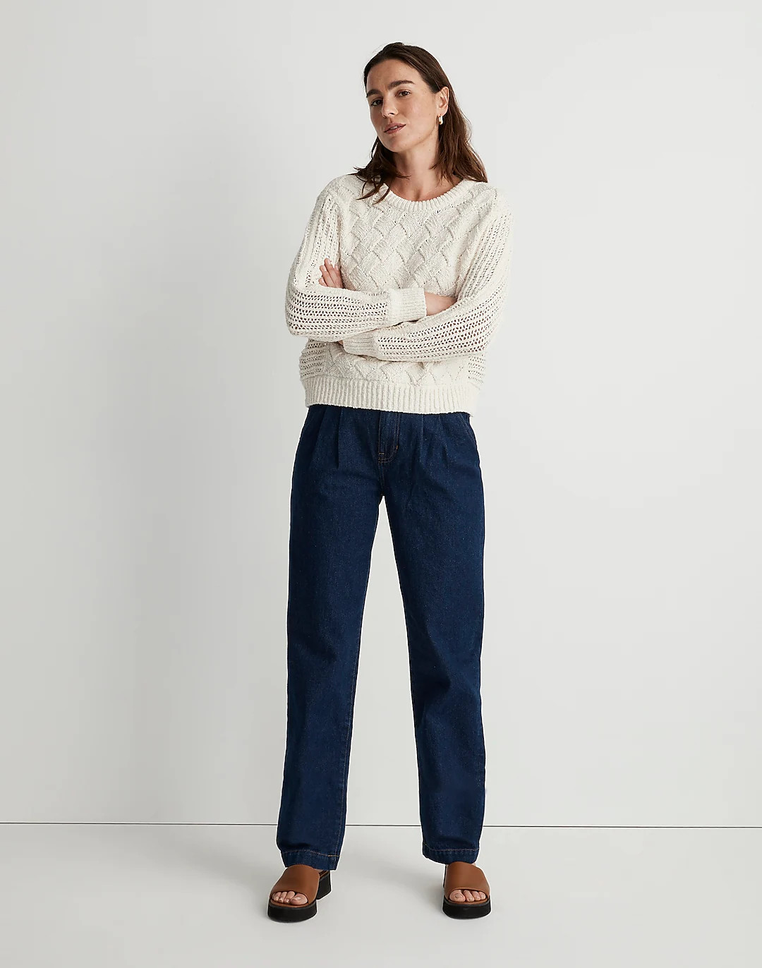 Macomb Open-Stitch Pullover Sweater | Madewell