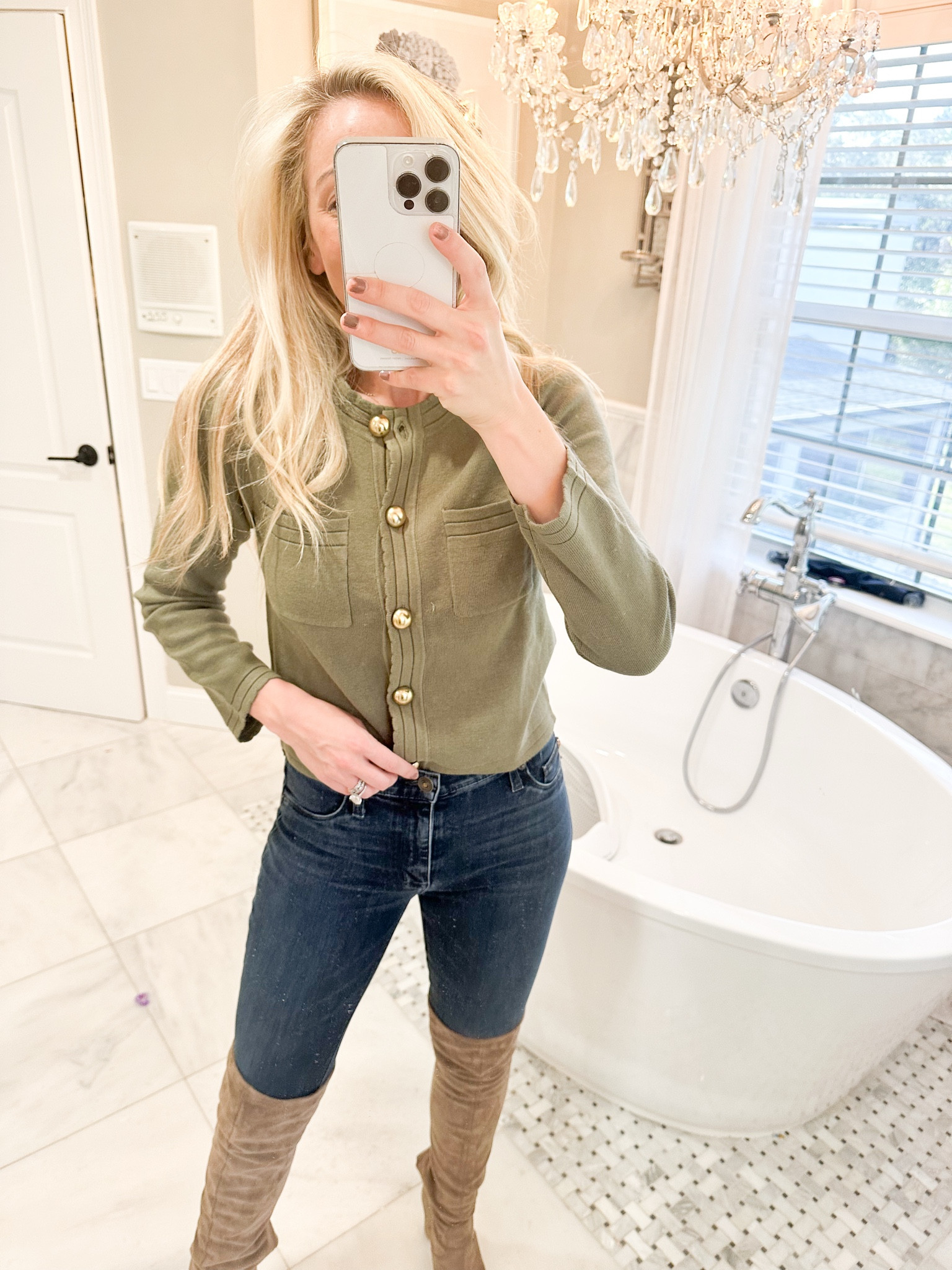 This olive green sweater from Walmart > the quality looks and feels so high end no one would believe you if you said it’s from Walmart! I’m wearing a size XS ! YOU NEED THIS!!!!

#LTKU #LTKHoliday #LTKSeasonal