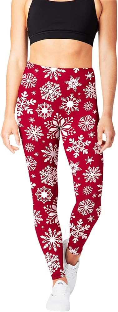 SATINA High Waisted Leggings for Women - Christmas Pants Women, Casual Winter Outfit, Amazon Winter  | Amazon (US)