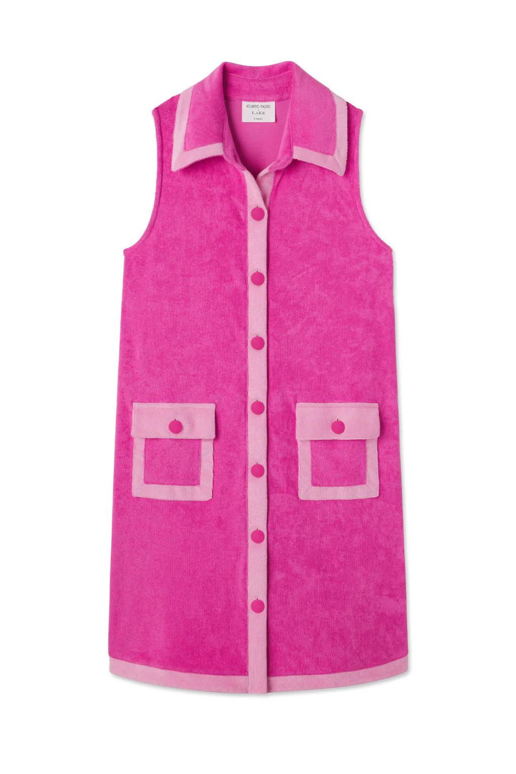 Darcy Terry Dress in Lychee | Lake Pajamas