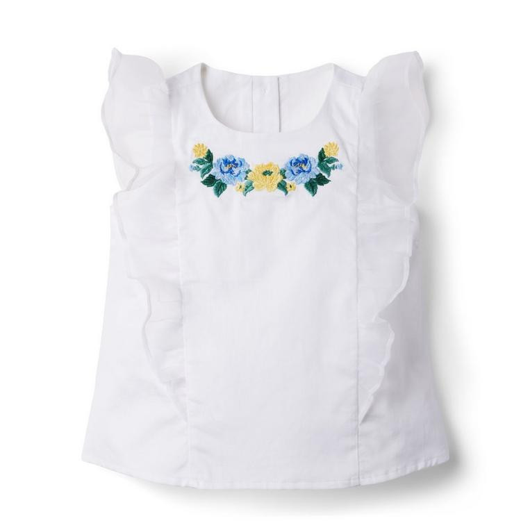 Embroidered Ruffle Top | Janie and Jack