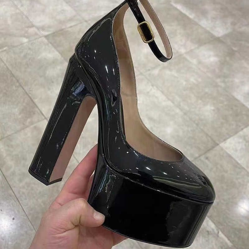 2022Fashion dress Shoes for women top quality Patent leather Lady pumps Luxury Designer round toe... | DHGate