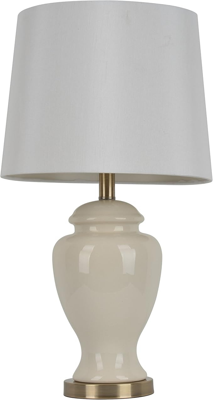 Décor Therapy TL7911 24" Ceramic Table Lamp, Cream | Amazon (US)
