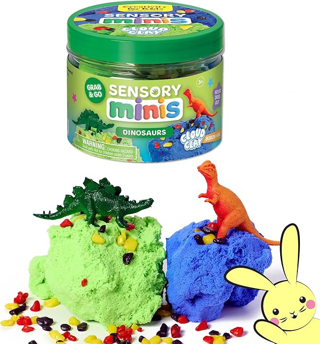 Creativity for Kids Sensory Minis Dinosaur Kit | Cloud Clay Sensory Toy for Toddlers | Squish, Sc... | Amazon (US)