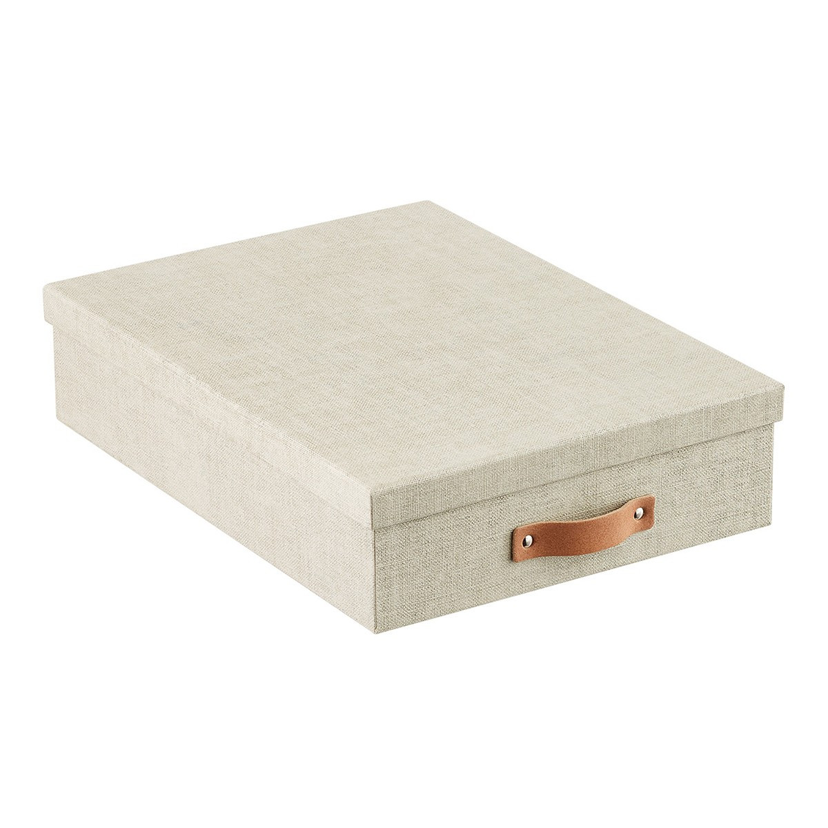 Bigso Marten Document Box Linen | The Container Store