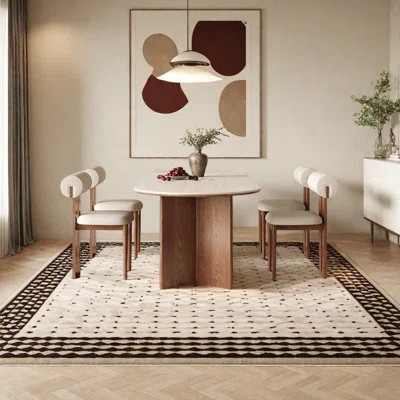 Creamy Marble Dining Table for Home | Wayfair North America