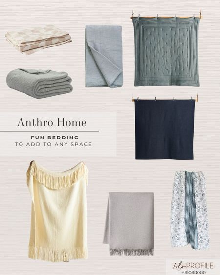 Anthro Home // bedding, blankets, quilts, comforters, duvets, bedroom refresh, bedding sets