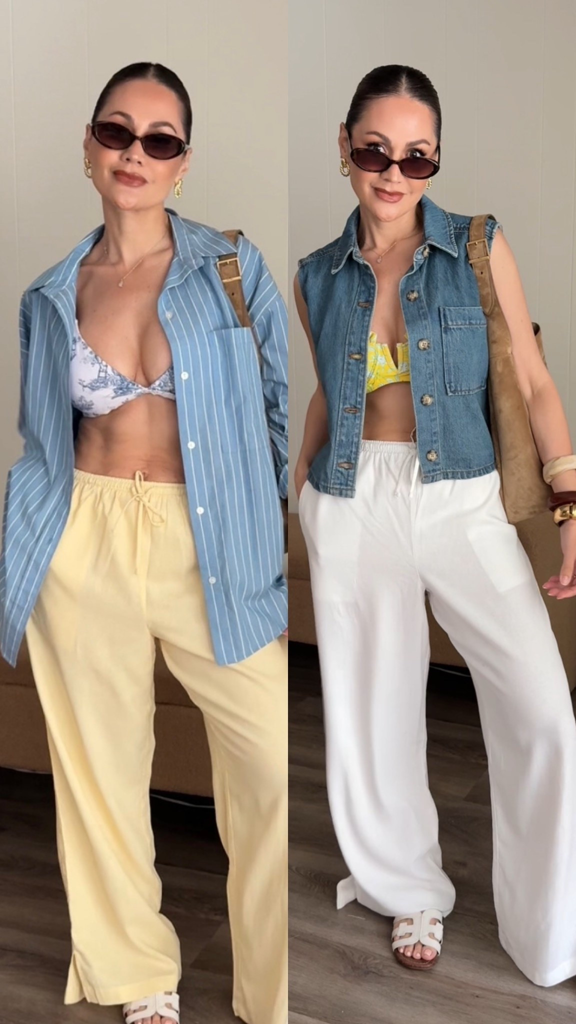#AD Spring is here, and @target @targetstyle delivered with the cutest new arrivals! Effortless, stylish, and budget-friendly—just how we like it. Which look is your fave? #TargetPartner #TargetStyle 
#targetambassadorapparel Vacation outfits 
Wearing a small in linen pants and XS in denim shirt 

#LTKSpringSale #LTKFindsUnder50 #LTKStyleTip