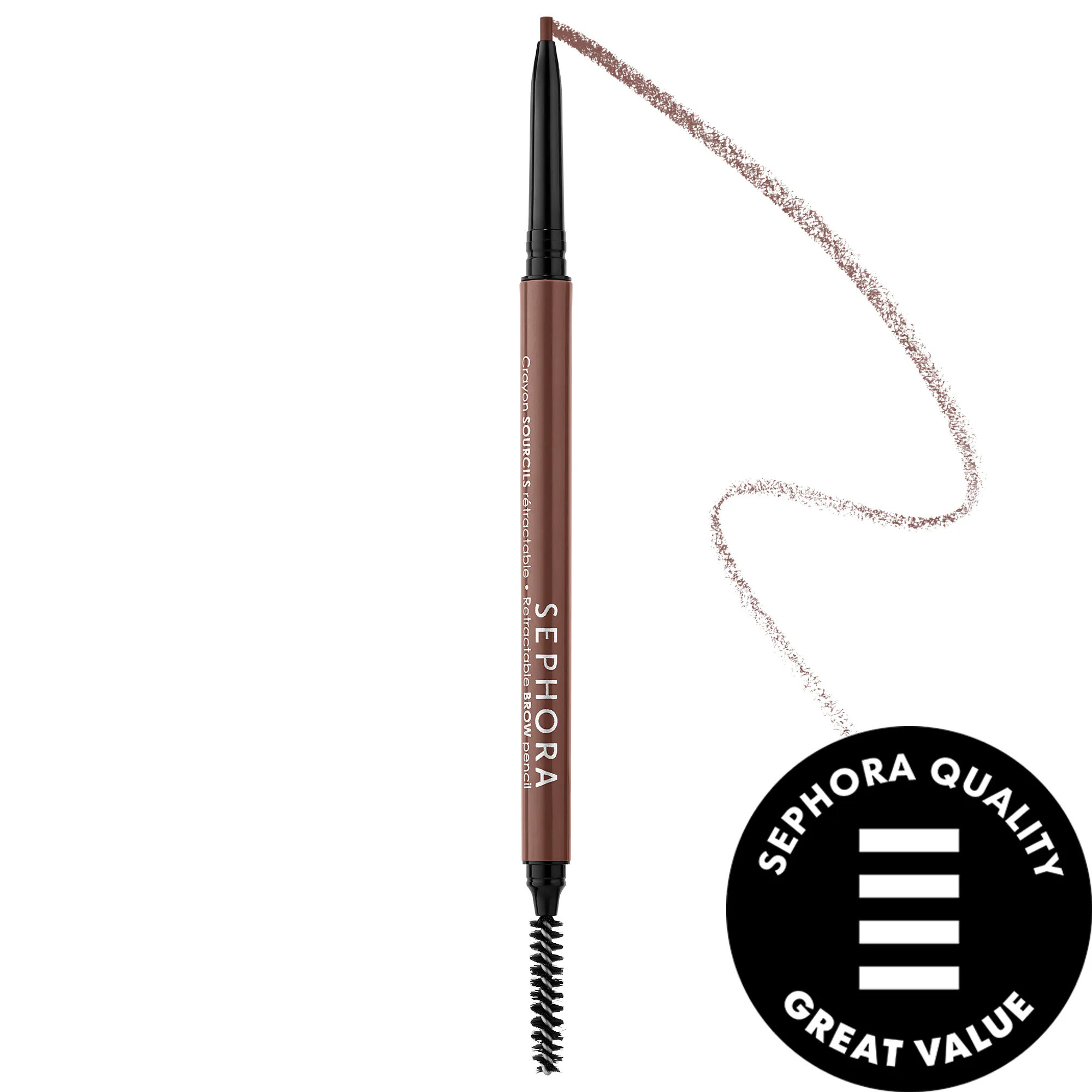 SEPHORA COLLECTION Retractable EyeBrow Pencil - Waterproof 04 Midnight brown 0.003oz / 0.08g | Sephora (US)