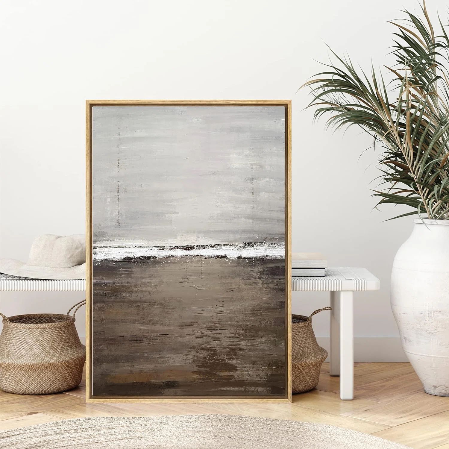 IDEA4WALL Minimal Landscape " Brown Abstract Landscape " | Wayfair | Wayfair North America