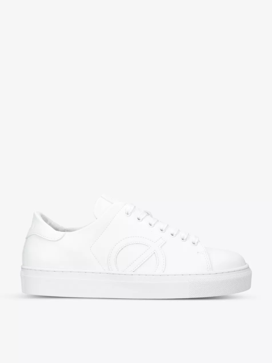 Origin logo-appliqué vegan leather trainers | Selfridges