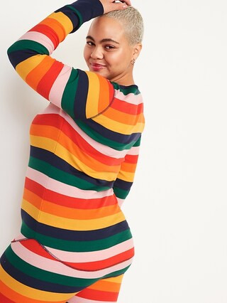 Matching Printed Thermal-Knit Long-Sleeve Pajama Top for Women | Old Navy (US)