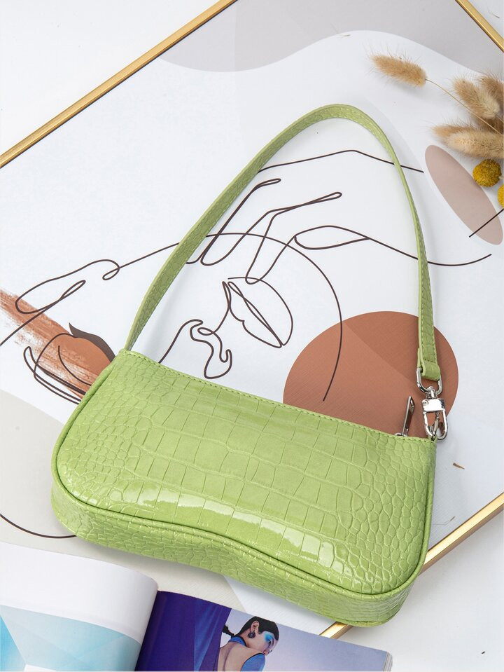 Faux Crocodile Leather Bag For Teen Girls Women College Students,Rookies & White-Collar Workers P... | SHEIN