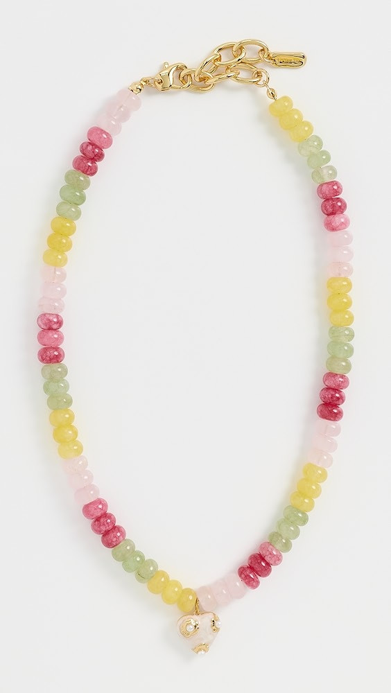 Pastel Beaded Heart Necklace | Shopbop