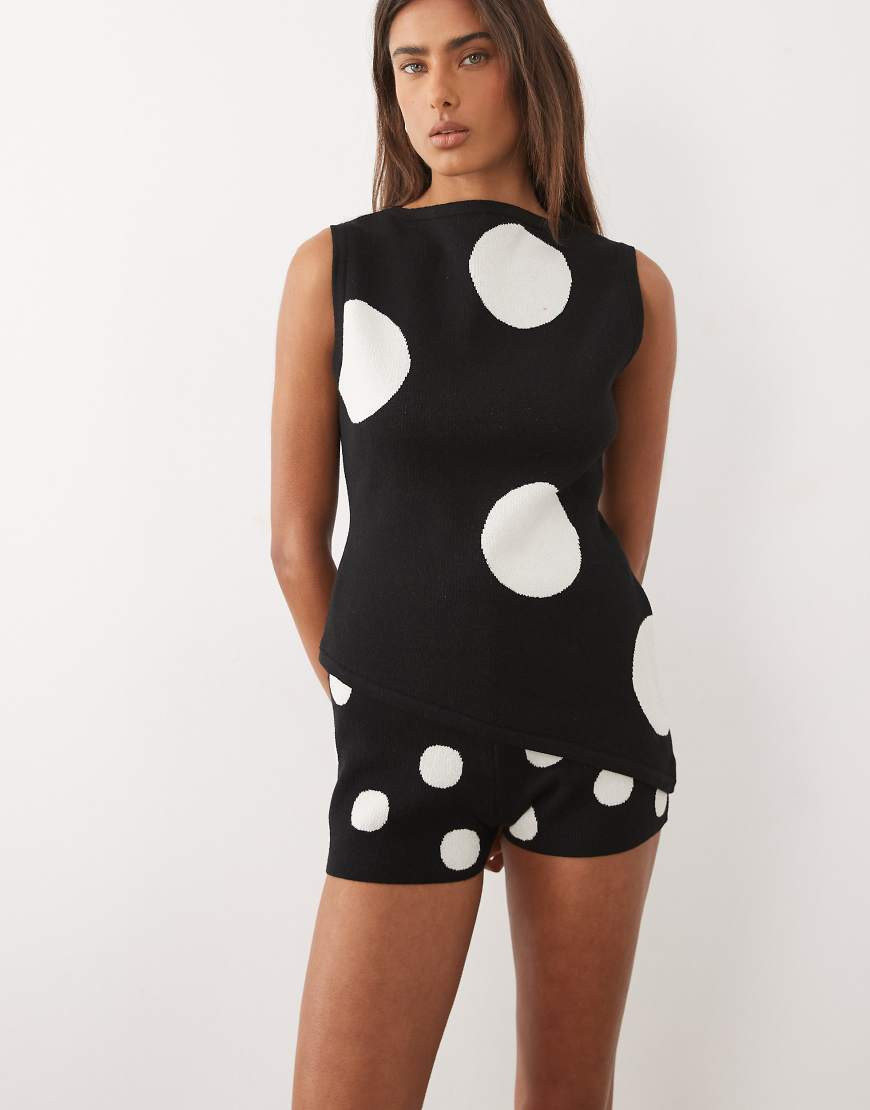 ASOS DESIGN - Mini-short d'ensemble en maille à pois-multicolore | ASOS (Global)