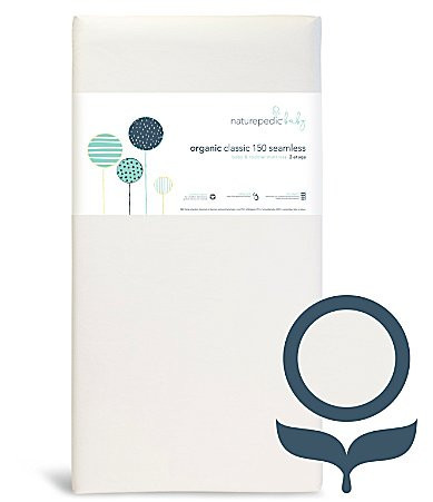 Naturepedic Organic Classic Lightweight 2-Stage Baby Crib Toddler Mattress - White | Dillard's